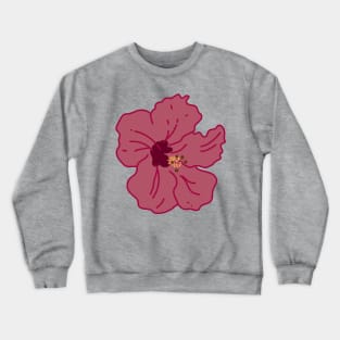 Hibiscus Flower Crewneck Sweatshirt